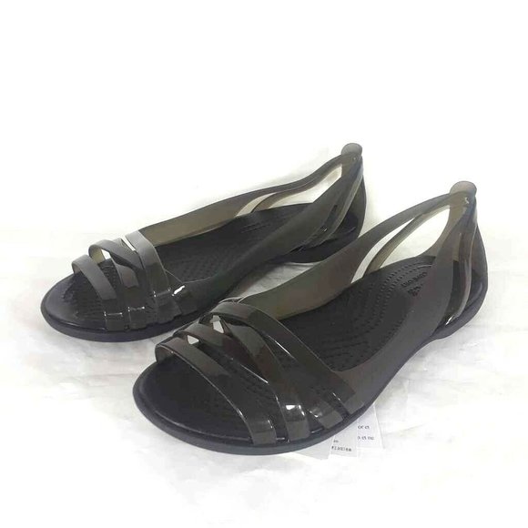 crocs huarache flat jelly sandals